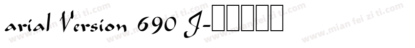 arial Version 690 J字体转换